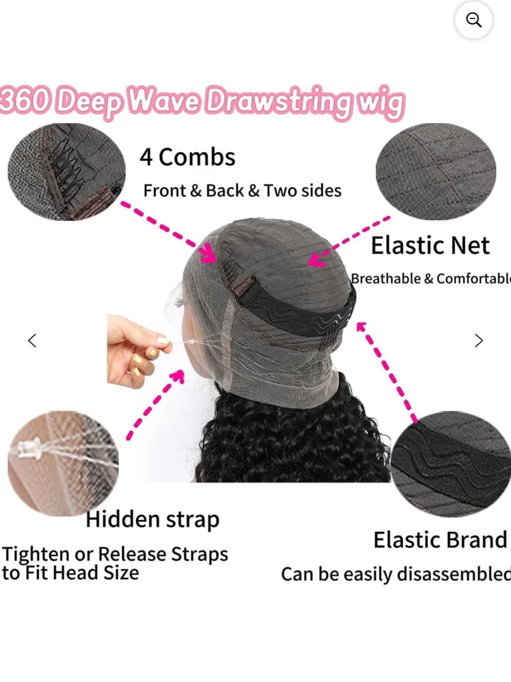 Natural Curly Lace Front Wig in Black - Ready-to-Style